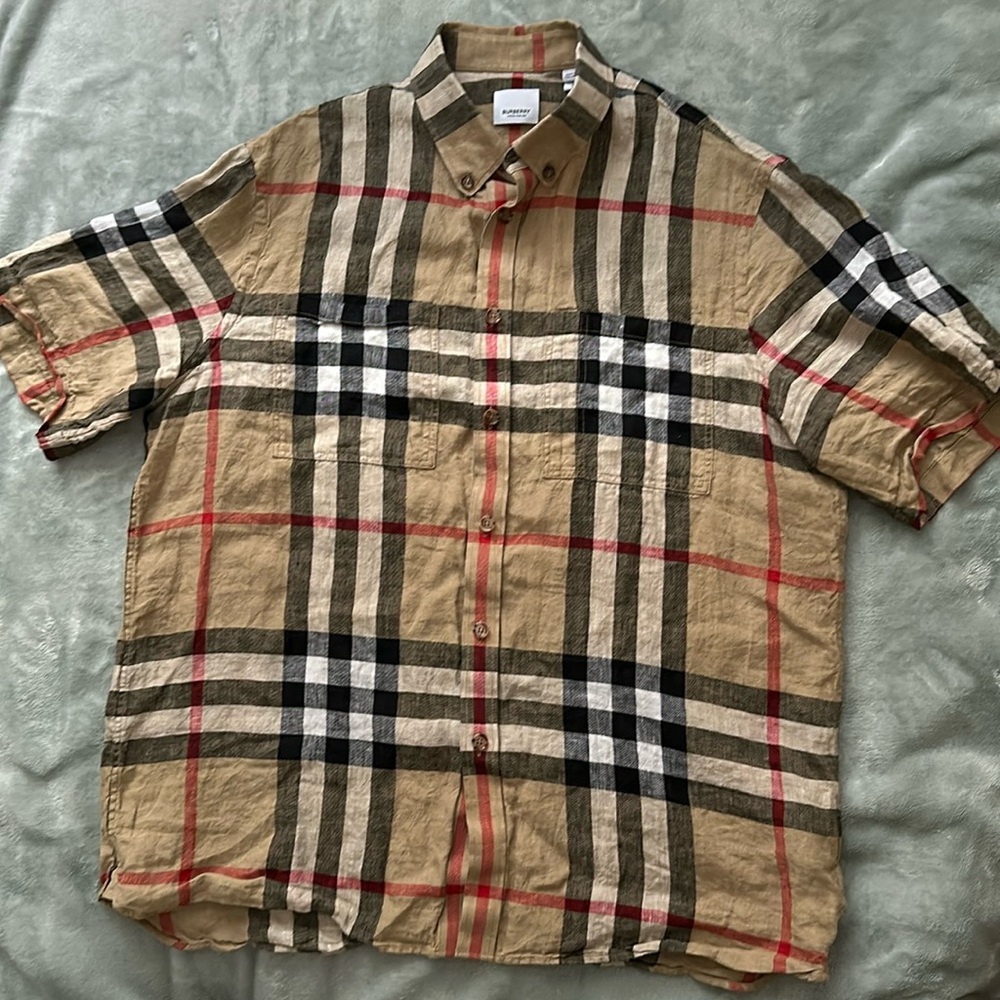 Burberry oversized linen